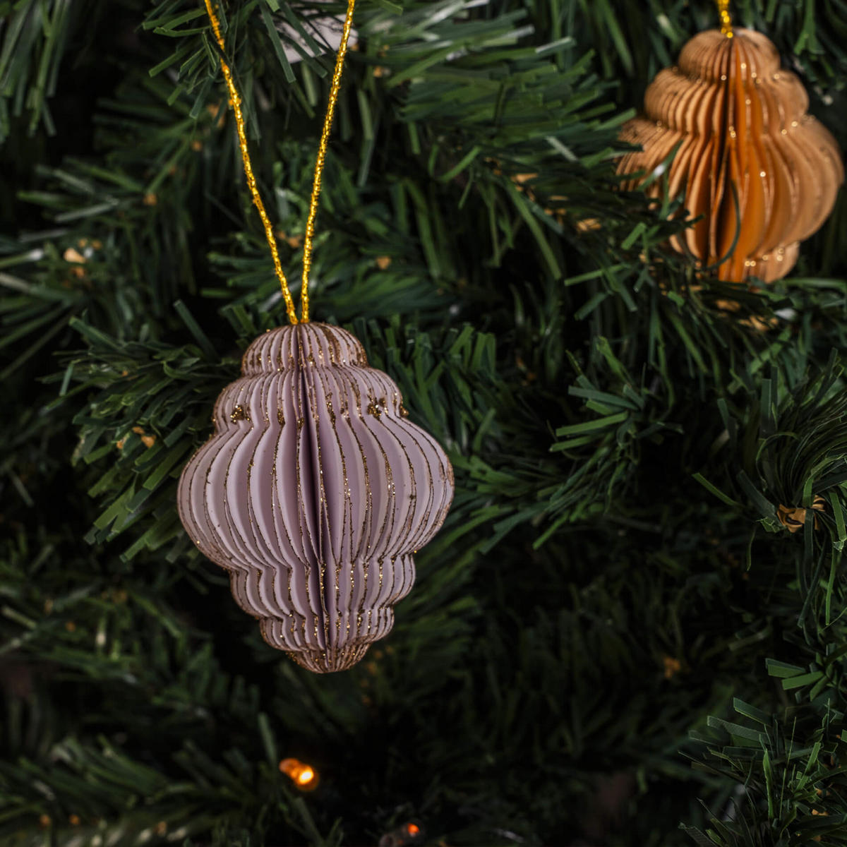 WEIHNACHTSBAUMSCHMUCK SET, 24 pieces Mehrfarbig 6/6/6 cm - Multicolor, Papier (6/6/6cm) - Mobili Rebecca