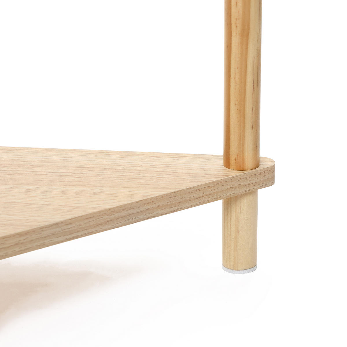 ECKREGAL mit 3 Ablagen - Alteiche, Holz (35/77.5/35cm) - Hometopia