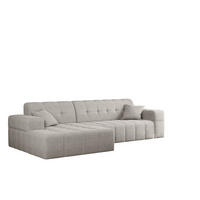 ECKSOFA L-Form NIMES Stoff Verita Beige Links - Beige, Holz (168/256cm) - Kaiser Möbel