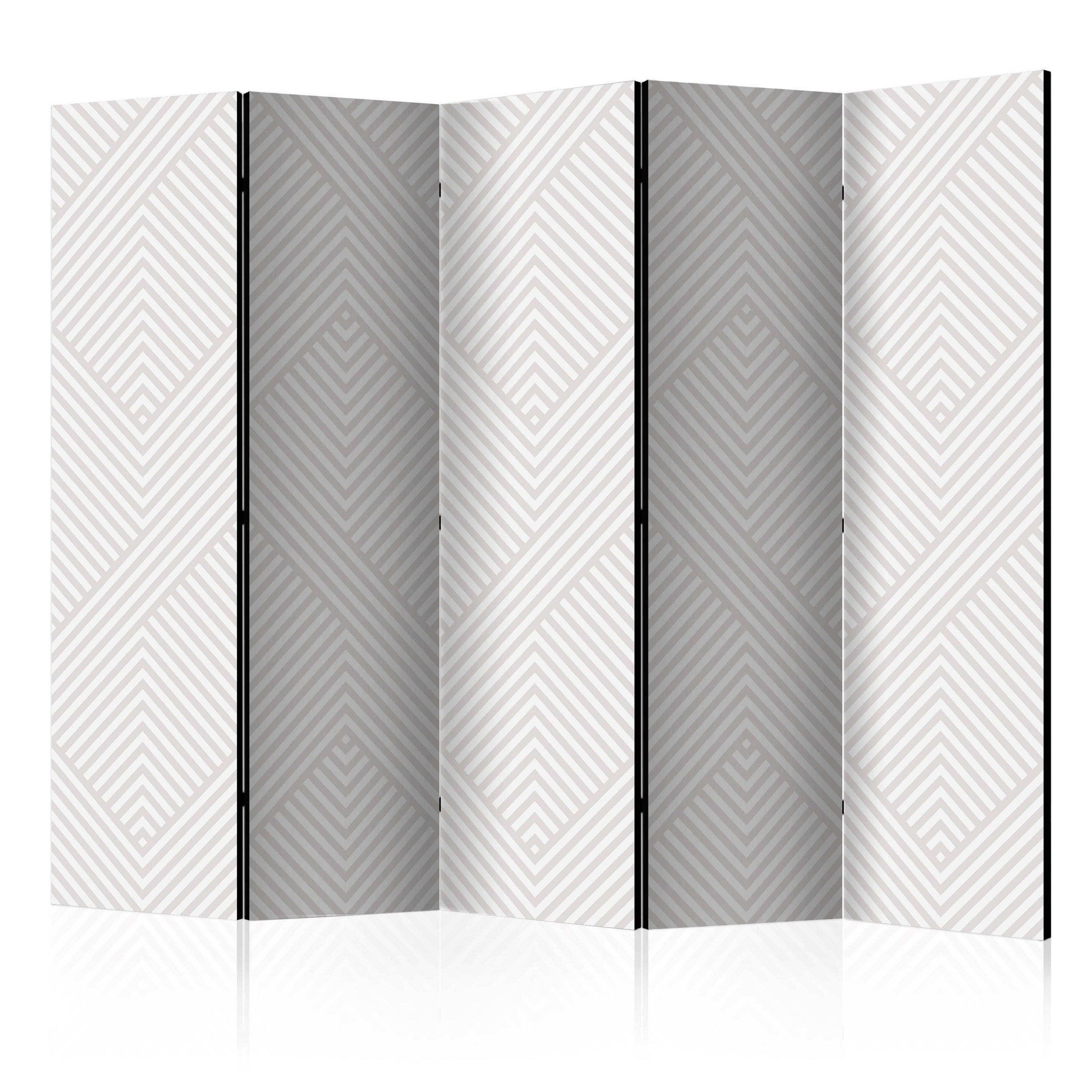 Muralo Paravent Weiß 225x172x3 cm