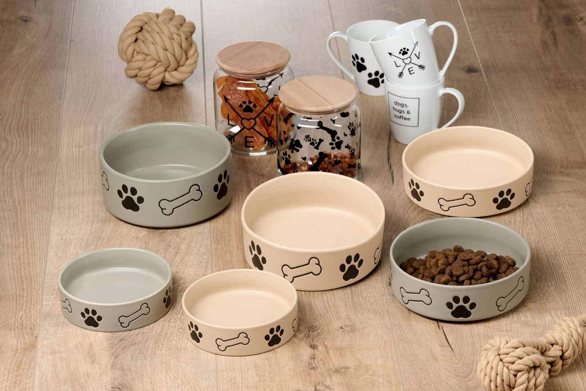 LECKERLI-DOSEN MIT DECKEL Mika Dog transparent ø 12 cm 6er Set - Transparent, Glas (12/14/12cm) - Ritzenhoff Breker