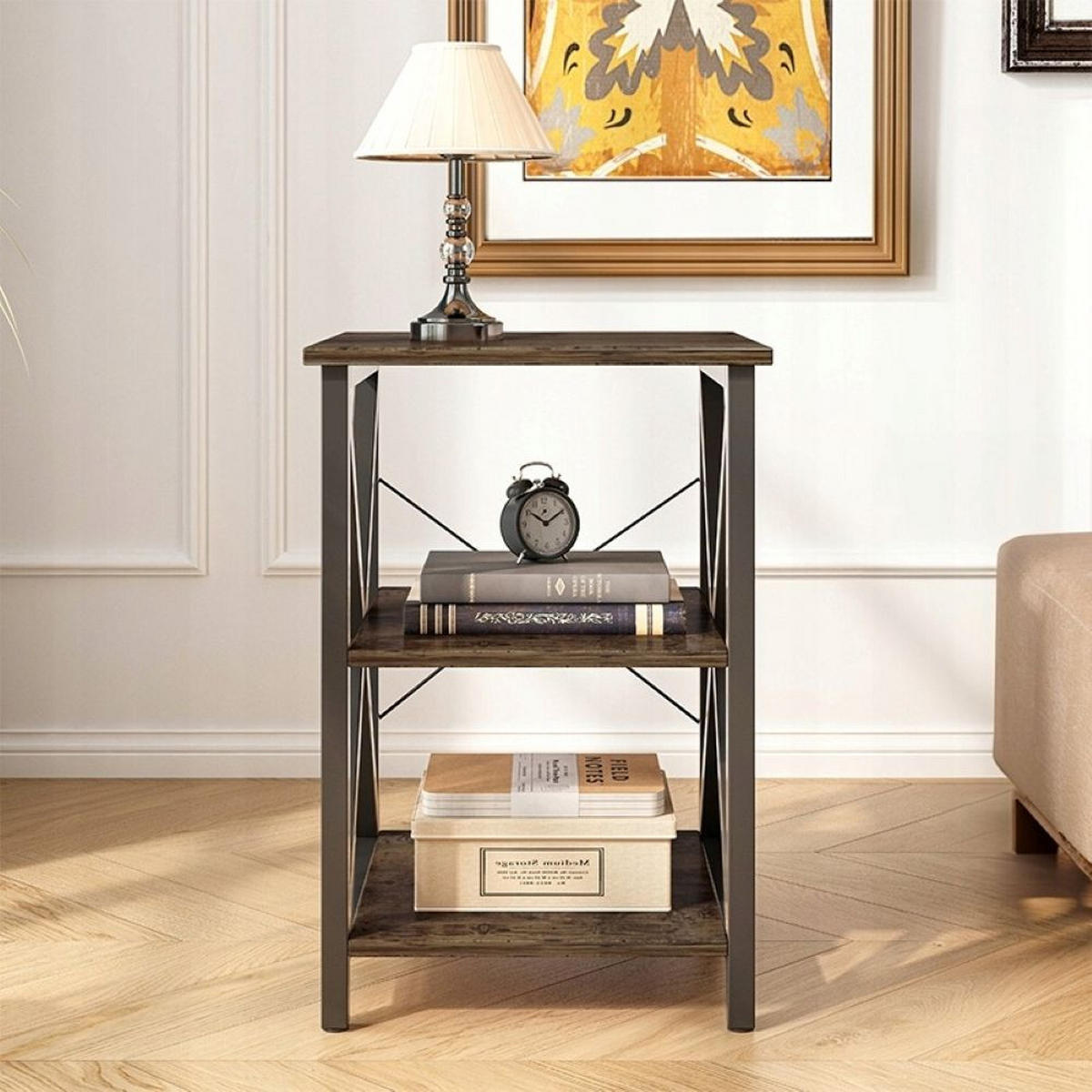 COUCHTISCH, braun 40/40/60 cm - Dunkelbraun, Holzwerkstoff (40/40/60cm) - Rebiko