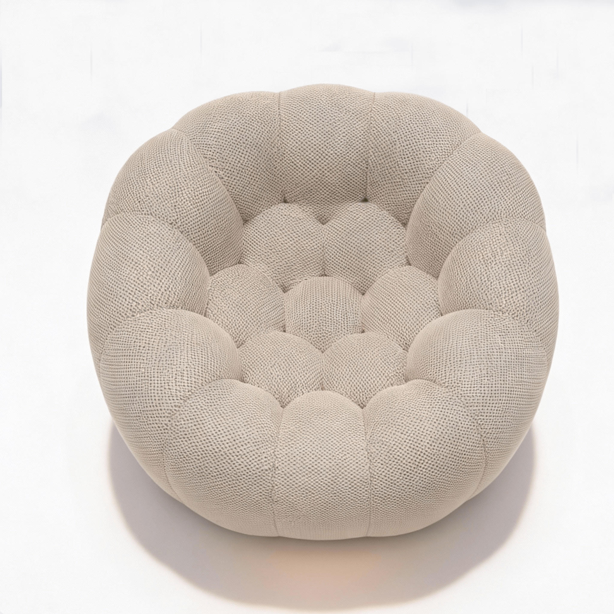 WOHNZIMMERSESSEL Cocoon 1-Sitzer - Sand - Beige, Textil (120/75/113cm) - COCO Living