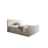 BOXBETT Asher Premium - Weiß, Holzwerkstoff/Textil (120/220cm) - Fun Möbel