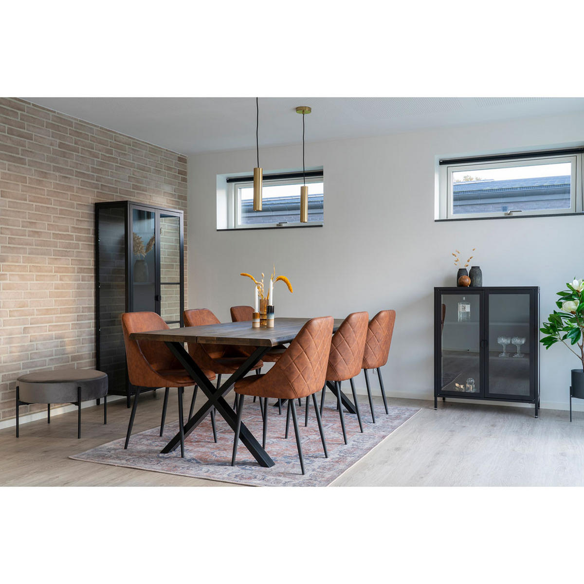 STUHL 2er-Set braun, schwarz - Braun, Holzwerkstoff (50/87/50cm) - ebuy24