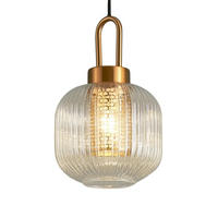HÄNGELEUCHTE Carmina, Gold / Messing, 20cm - Goldfarben, Glas (20/20/18.5cm) - KOSILUM
