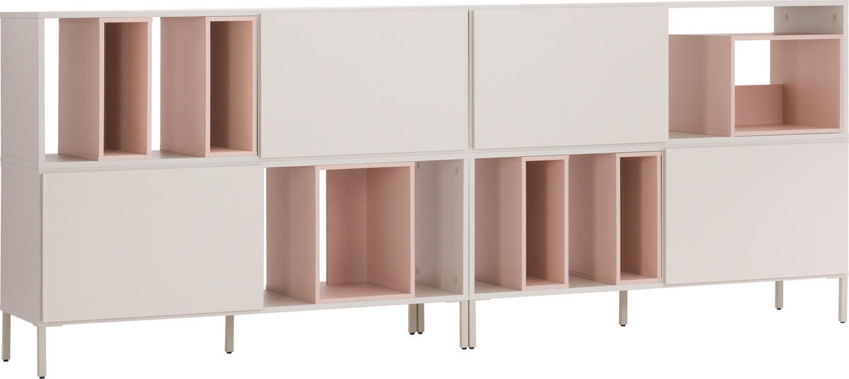 SIDEBOARD-SET INTO - Beige, Holzwerkstoff (43.5/94.5/242cm) - Vox Möbel