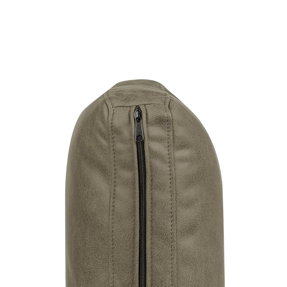 3-SITZER-SOFA Stoff grün Lederoptik Sovik - Grün, Textil (215/72/87cm) - Beliani