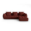 SOFA modular Bloom aus strukturiertem Stoff rot 2 Sitzplätze - Rot, Textil (216/332cm) - Micadoni