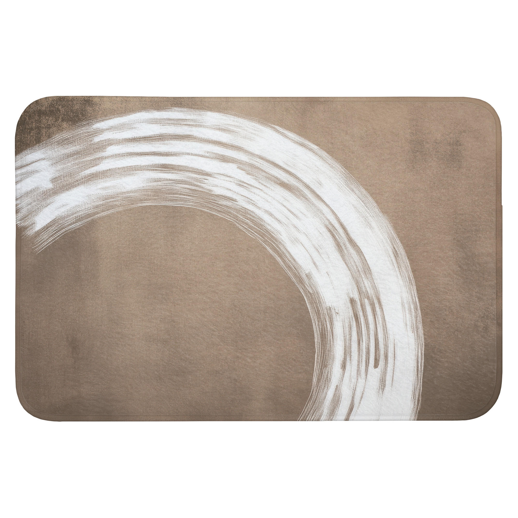 OnlyWow KOUPELNOVÁ PŘEDLOŽKA Barva - hnědá - Japandi 90x60 cm