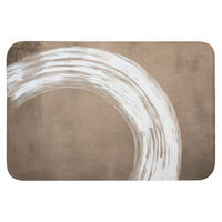 WC PŘEDLOŽKA Barva - hnědá - Japandi 90x60 cm - barva mokka, textil/plast (90/1cm) - OnlyWow