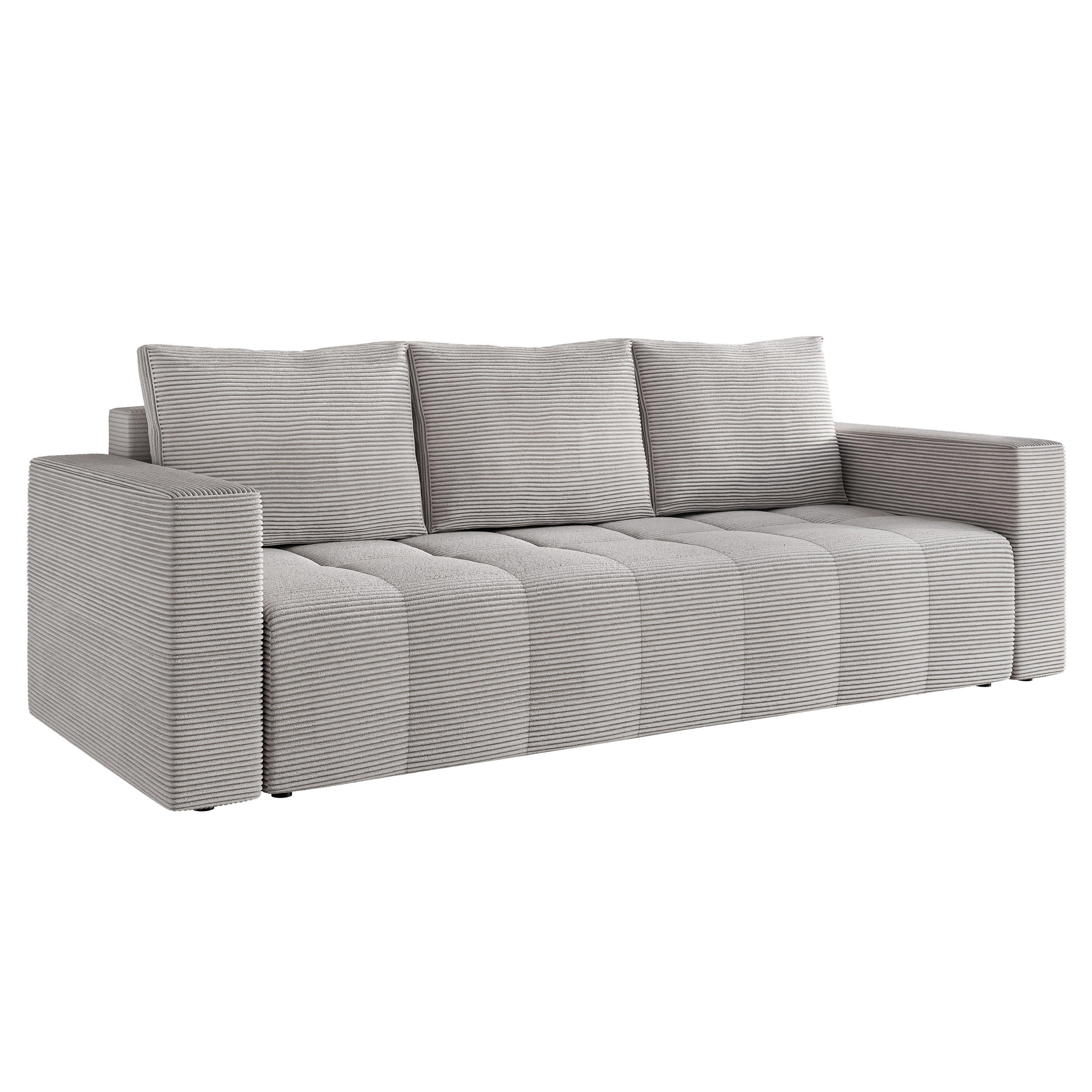 SOFA Grau LAG Mit Schlaffunktion - Grau, Textil (233/90/94cm) - Sepro Meble