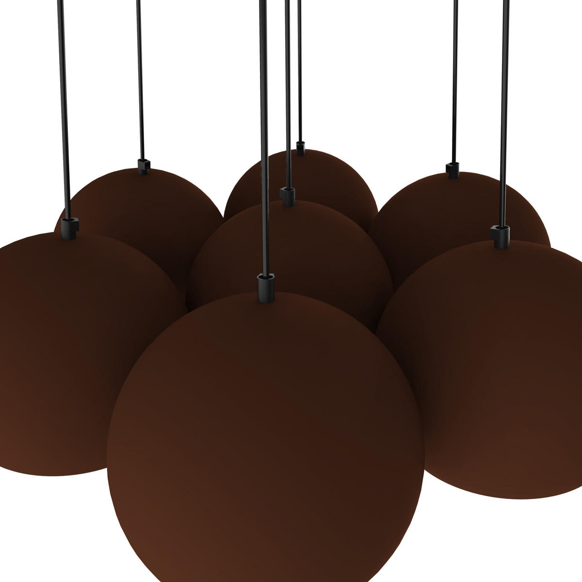 HÄNGELEUCHTE - Braun, Metall (25/25/20cm) - Lumicom