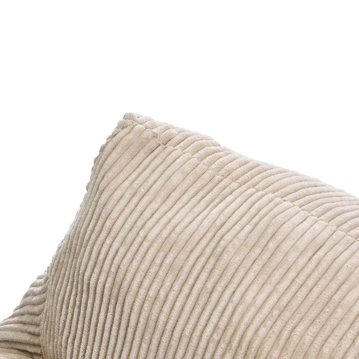 POUF kord Beige - Beige, Textil (95/80/95cm) - Nordlys