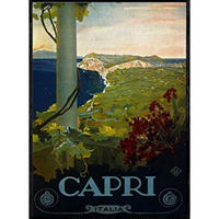 POSTER Frankreich & Italien Capri A3 Rahmenlos - Klar, Papier (29.7/5/42cm) - Nacnic