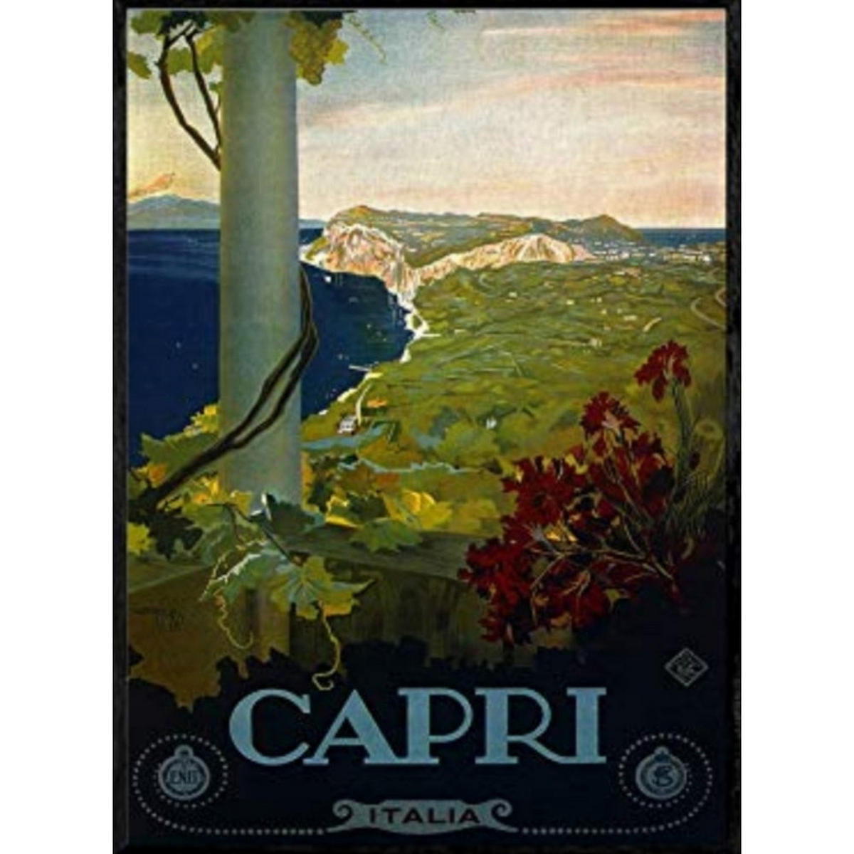 POSTER Frankreich & Italien Capri A3 Rahmenlos - Klar, Papier (29.7/5/42cm) - Nacnic