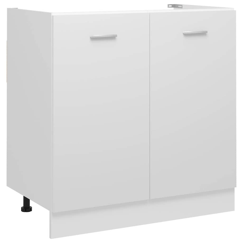 vidaXL Spülenunterschrank Weiß 80x46x80 cm