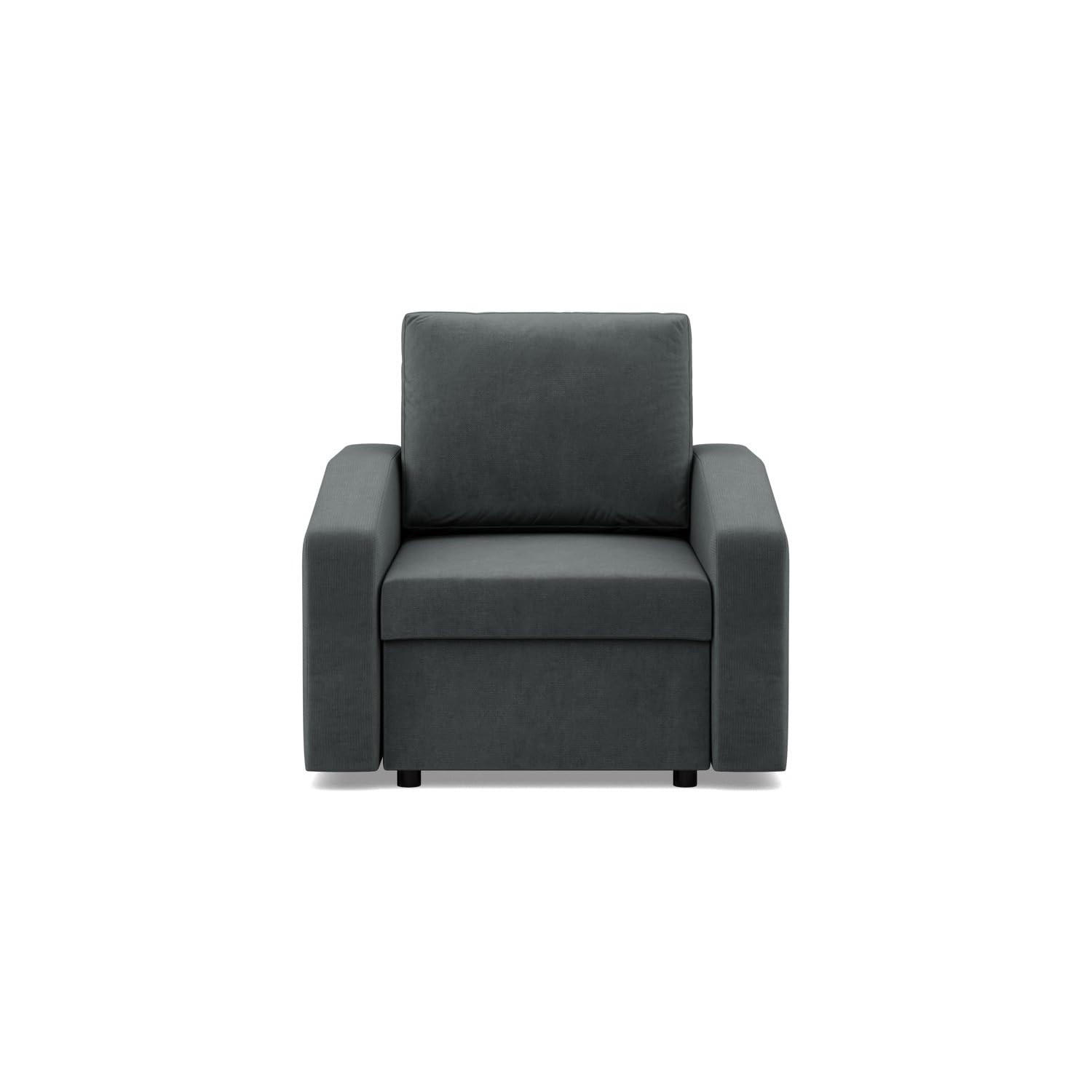 LOUNGESESSEL NEO, Dunkelgrau - Grau, Textil (83/85/92cm) - Mebligo