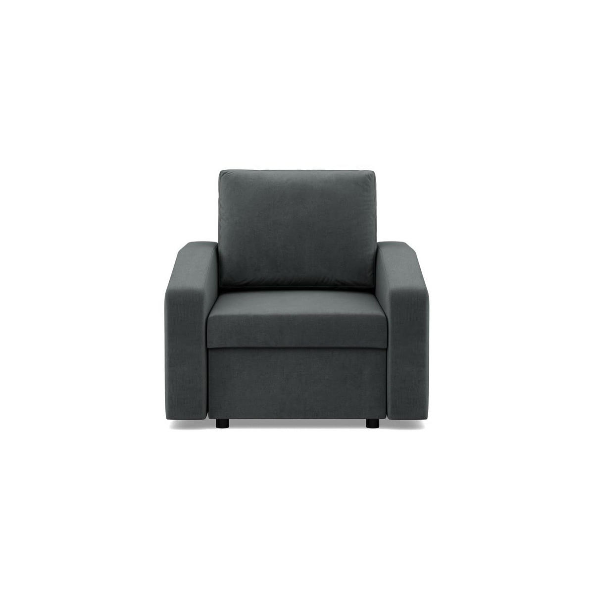 LOUNGESESSEL NEO, Dunkelgrau - Grau, Textil (83/85/92cm) - Mebligo