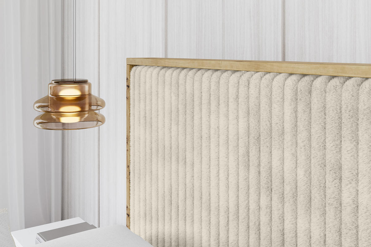 POLSTERBETT mit Bettkasten und Lattenrost, Boxbett mit Kopftei und Stauraum ohne Matratze - ENZO10 140x200 Creme - Beige, Holzwerkstoff/Textil (140/200cm) - ALTDECOR