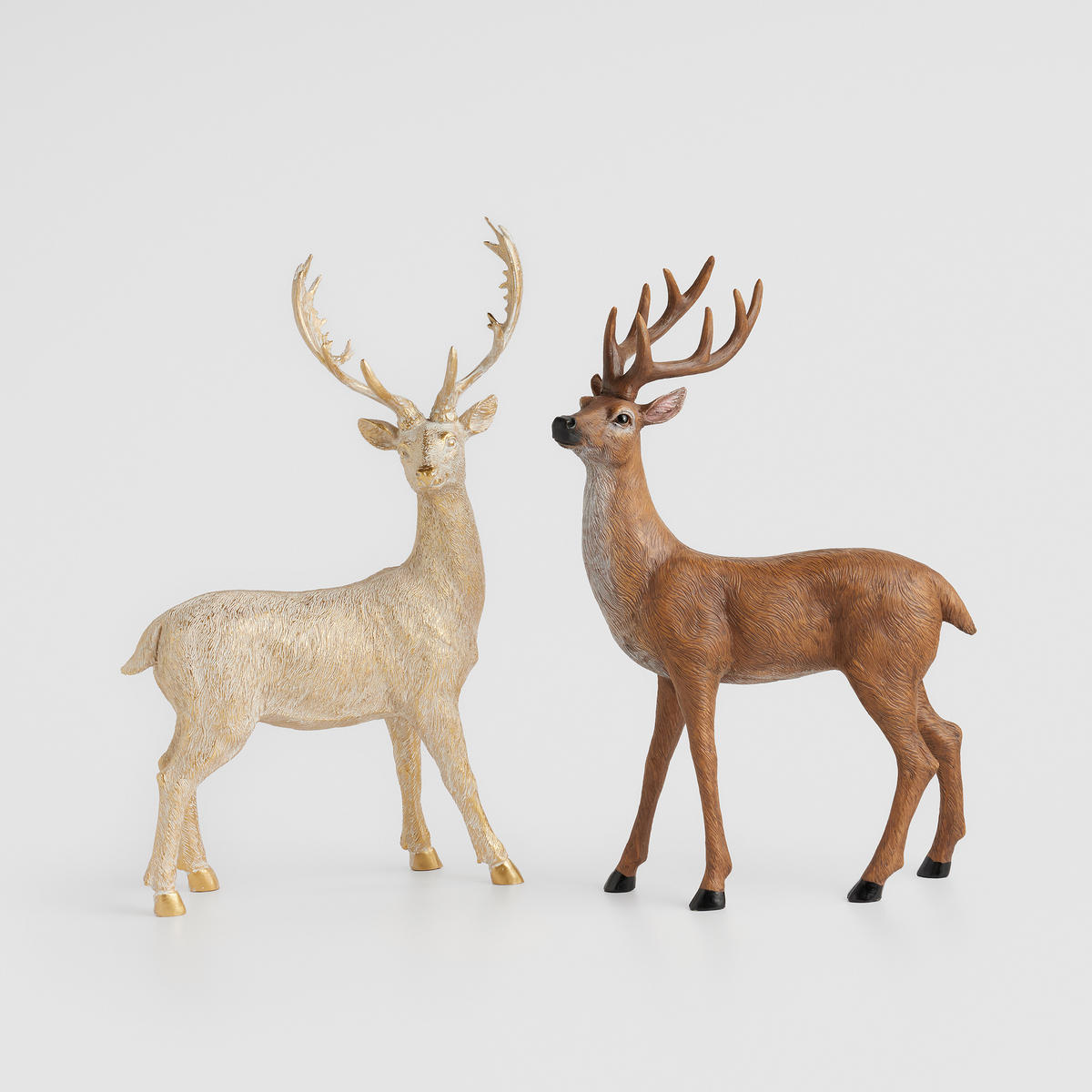 DEKOFIGUR Rusticdeer, Braun, 41.5 x 13.5 x 26 cm, Dekorative Weihnachtsdeko - Braun, Kunststoff (13.5/41.5/26cm) - home&you