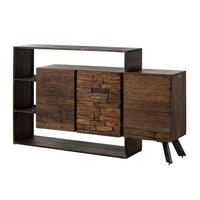 KOMMODE Akazie / Altholz 175x40x100 braun lackiert SEVILLA #05 - Braun, Holz (175/100/40cm) - Massivmoebel24