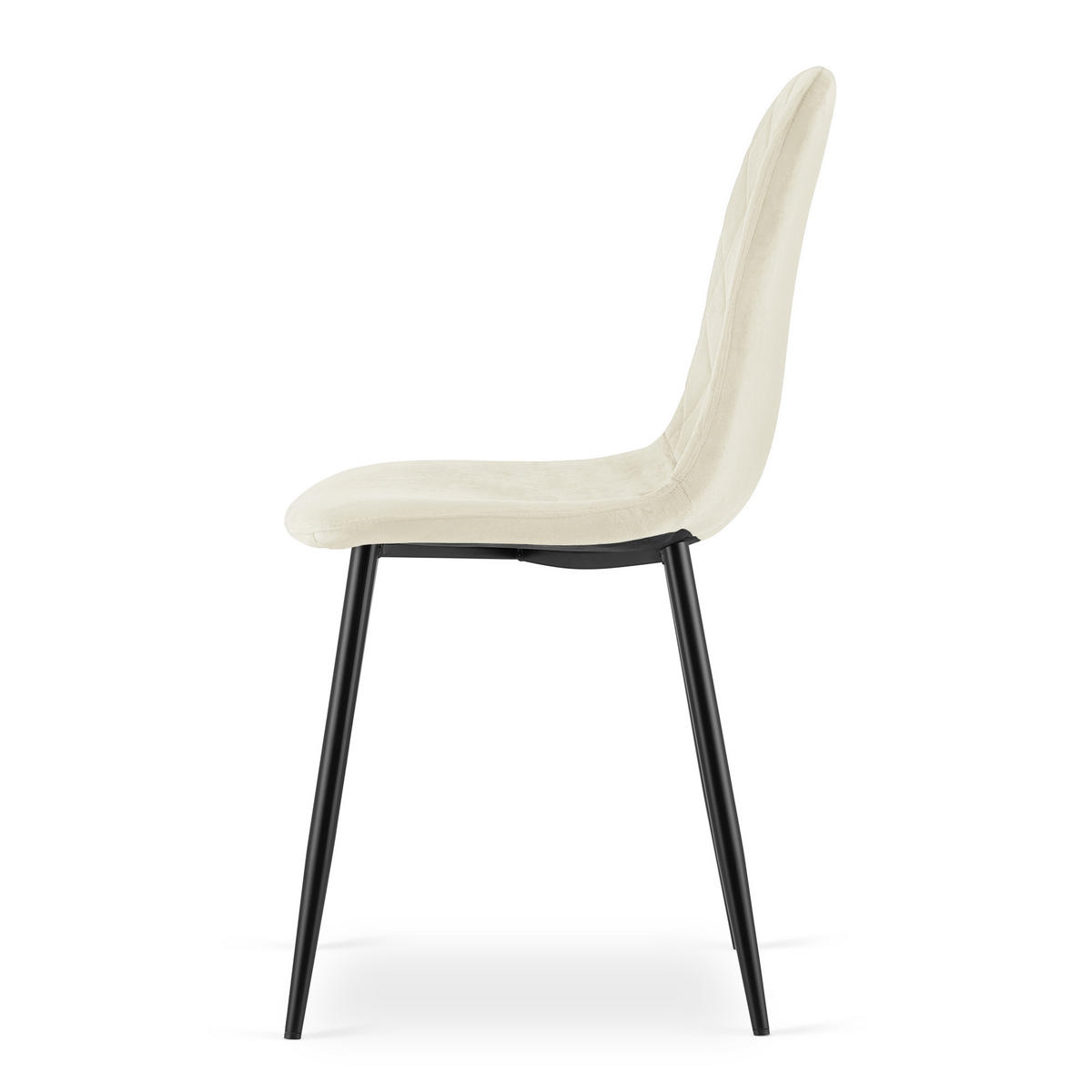 ESSZIMMERSTUHL 2-er Set DAPI beiger Sitz - Beige, Textil (44.5/87.5/50.5cm) - Valora