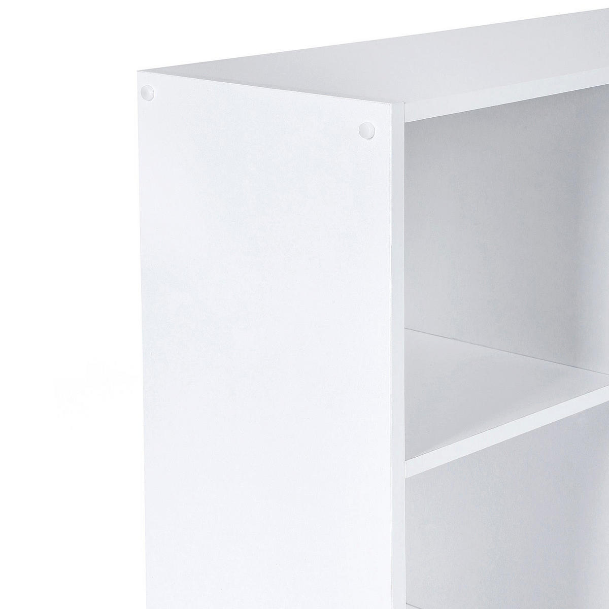 BÜCHERREGAL WÜRFELREGAL - Weiß, Holzwerkstoff (30/31/65.5cm) - Hansiro