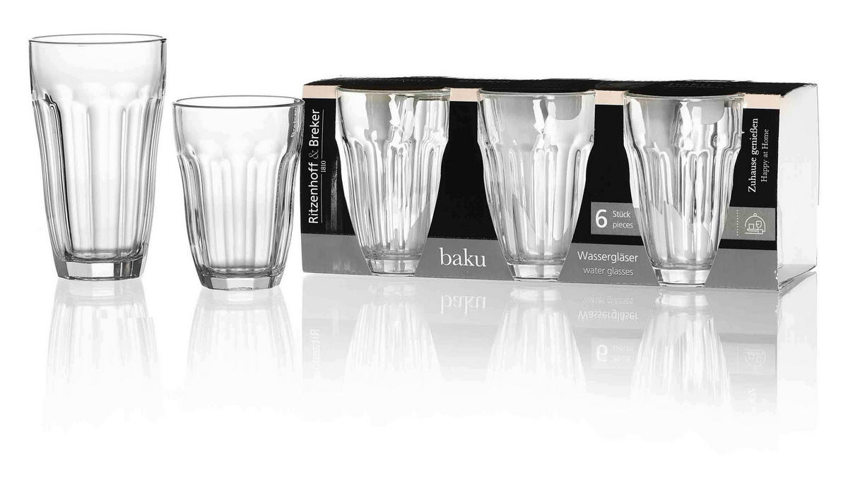 TRINKGLÄSER Baku transparent 220 ml 6er Set - Transparent, Glas (0.22L) - Ritzenhoff Breker