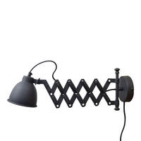 WANDLAMPE Harmonica Schwarz - Schwarz, Metall (12/20/32cm) - Urban Interiors