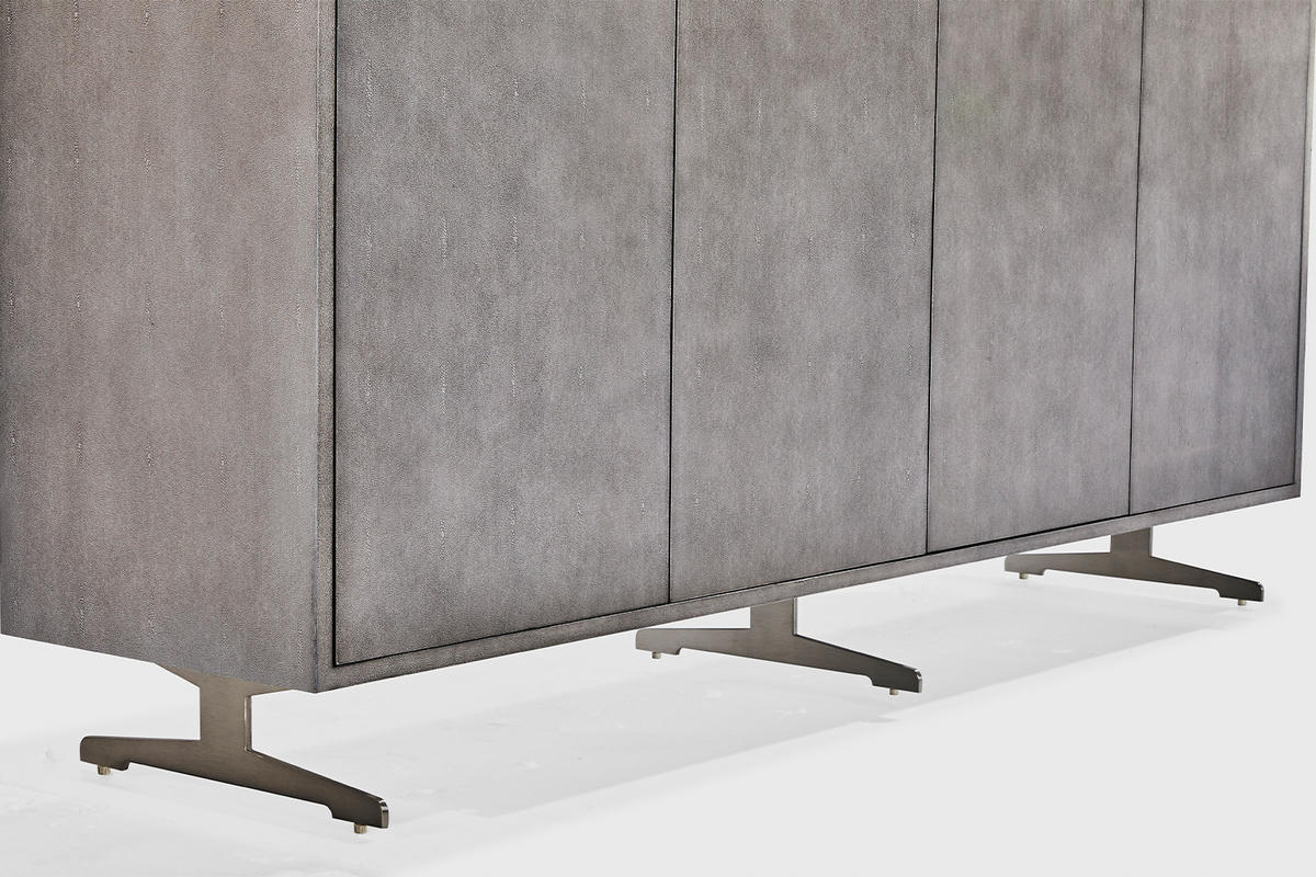 SIDEBOARD GALA Grau Holz - Grau, Holz/Metall (180/85/40cm) - KAWOLA