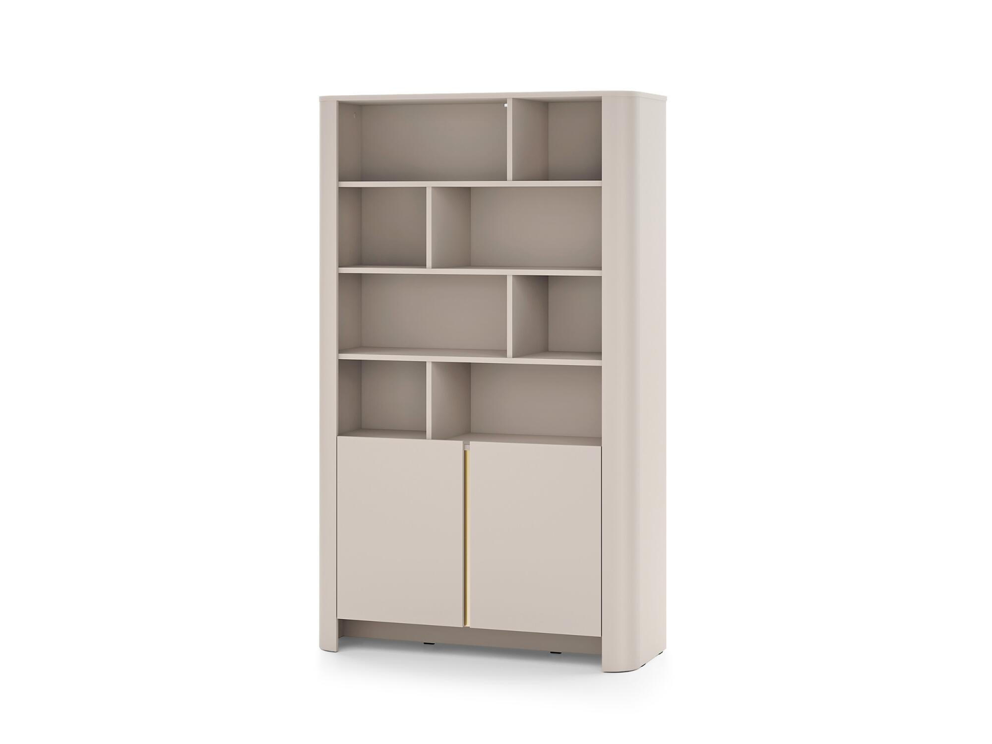 VITRINE BARI Beige 103x39x170 cm - Beige, Holzwerkstoff (103/170/39cm) - FURNLUX