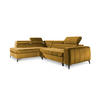 ECKSOFA Schlafsofa Agnesa In Salvador - Gelb, Holzwerkstoff/Textil (275/200cm) - Fun Möbel
