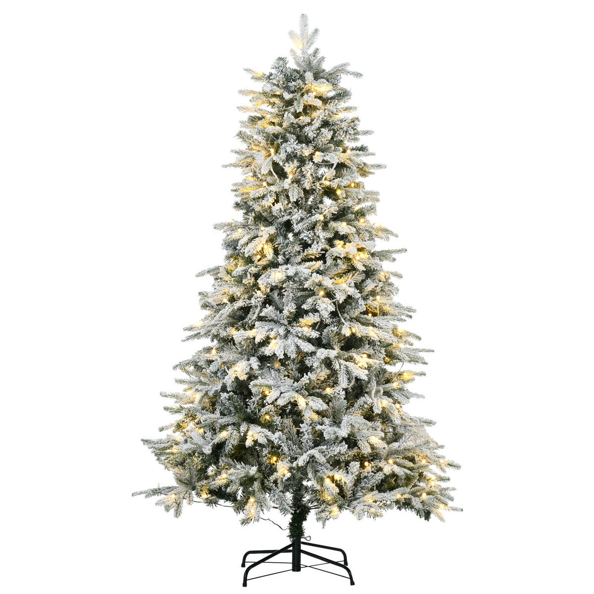 WEIHNACHTSBÄUME Weiß 105.0/105.0/180.0cm - Weiß, Kunststoff (180cm)