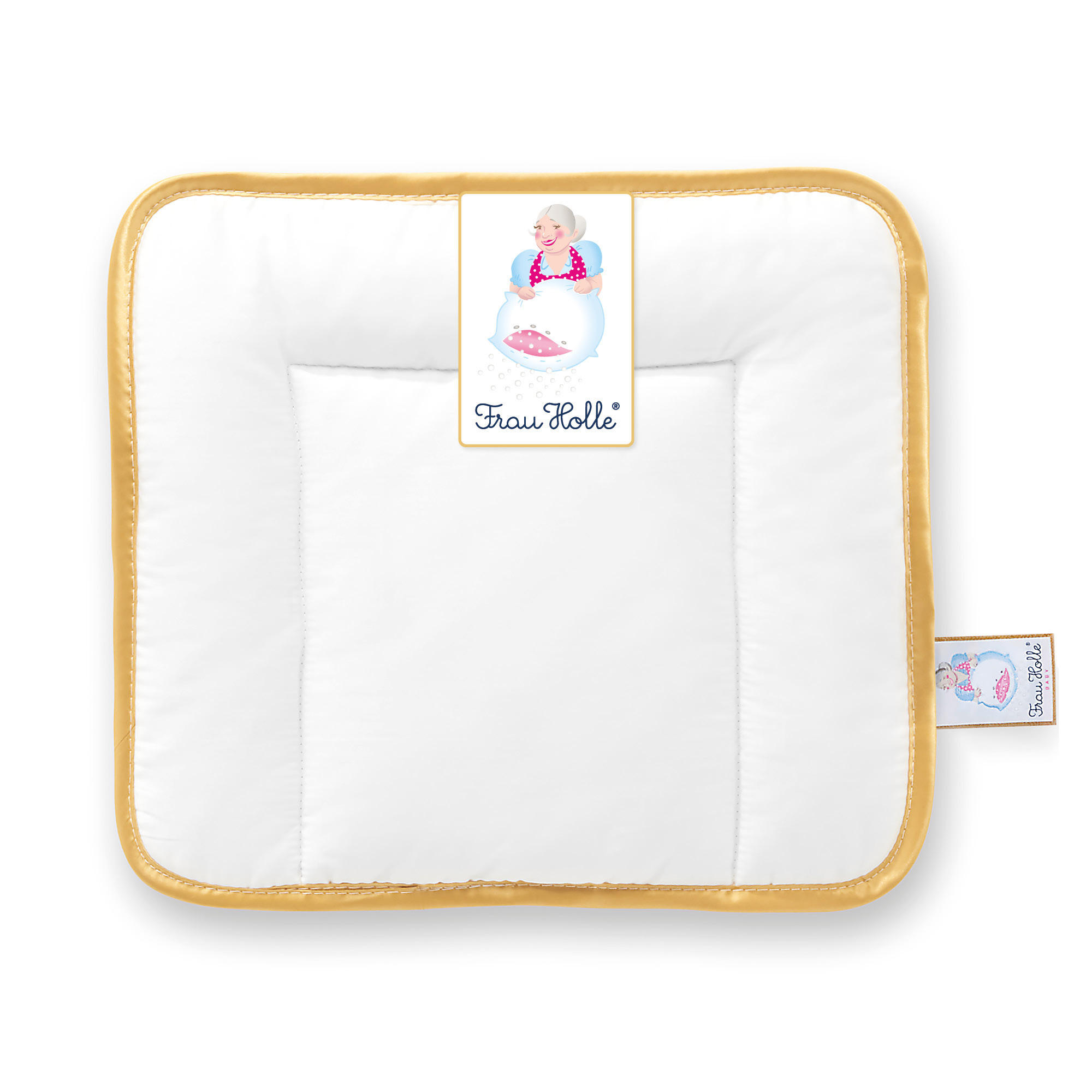 BABYKOPFKISSEN BABYS Baumwolle weich - Weiß, Naturmaterialien/Textil (35/40cm) - Frau Holle