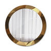 SPIEGEL Ø80 cm Rund mit Aufdruck - Braun, Glas (80/80/0.4cm) - TULUP