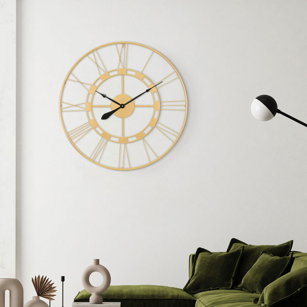 Thumbnail - Womo-Design Wanduhr, Schwarz, Metall, 3x85x85 cm, Dekoration, Uhren, Wanduhren