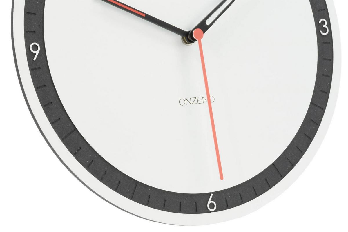 WANDUHR Design Weiß 29/29 cm - Weiß, Holzwerkstoff (0.42/29/1cm) - ONZENO