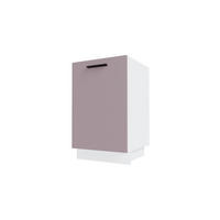 KÜCHENUNTERSCHRANK Bonn Rosé Kupfer Matt / Weiß Matt 50 / 50 / 82cm - Hellrosa/Weiß, Holz/Holzwerkstoff (50/82/50cm) - Feldmann-Wohnen