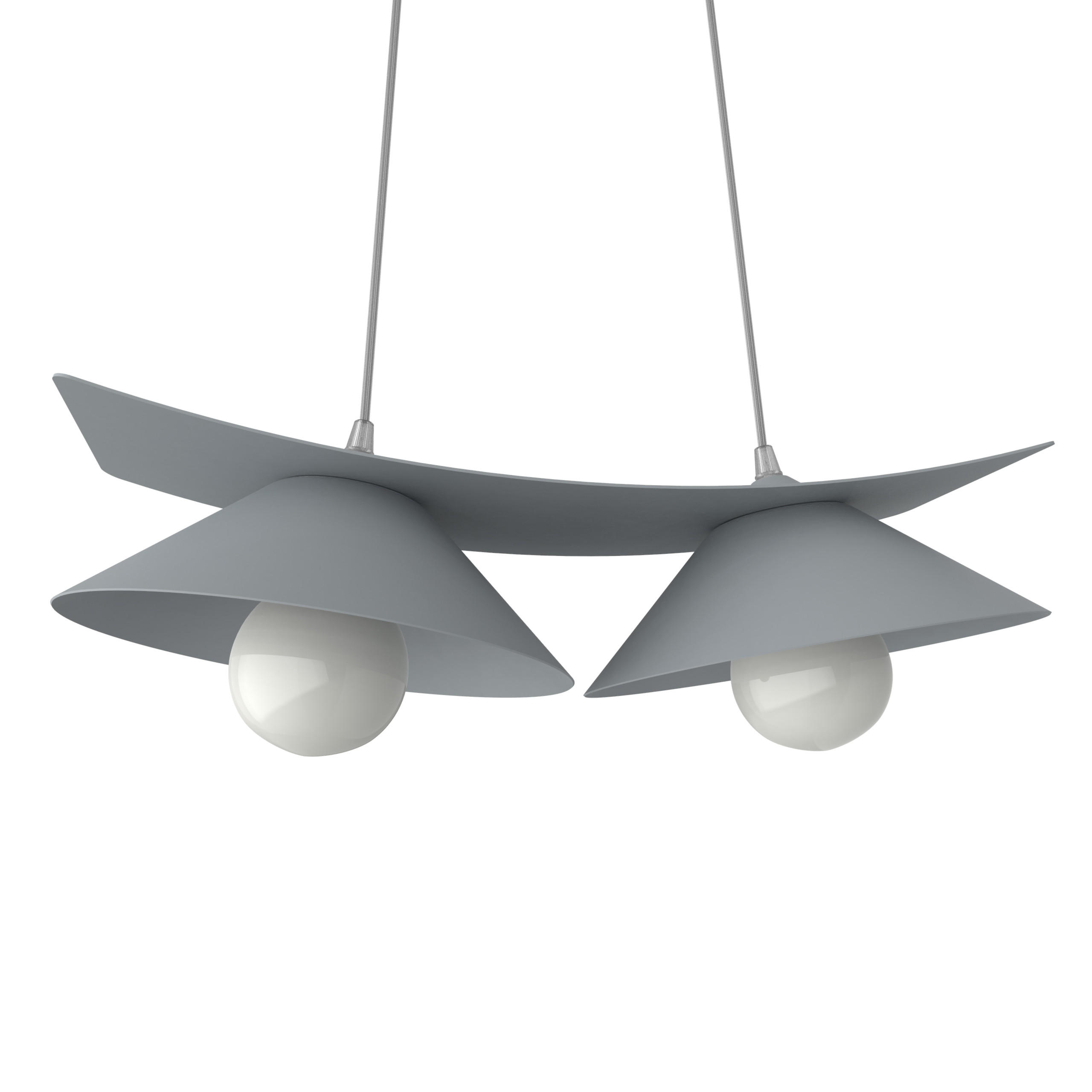 Lumicom Hängeleuchte Grau 50x16x25 cm
