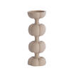 KERZENSTÄNDER Astoria Braun Ø13/36,5 cm - Braun, Kunststoff (13/36.5/13cm) - Light & Living