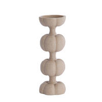 KERZENSTÄNDER Astoria Braun Ø13/36,5 cm - Braun, Kunststoff (13/36.5/13cm) - Light & Living