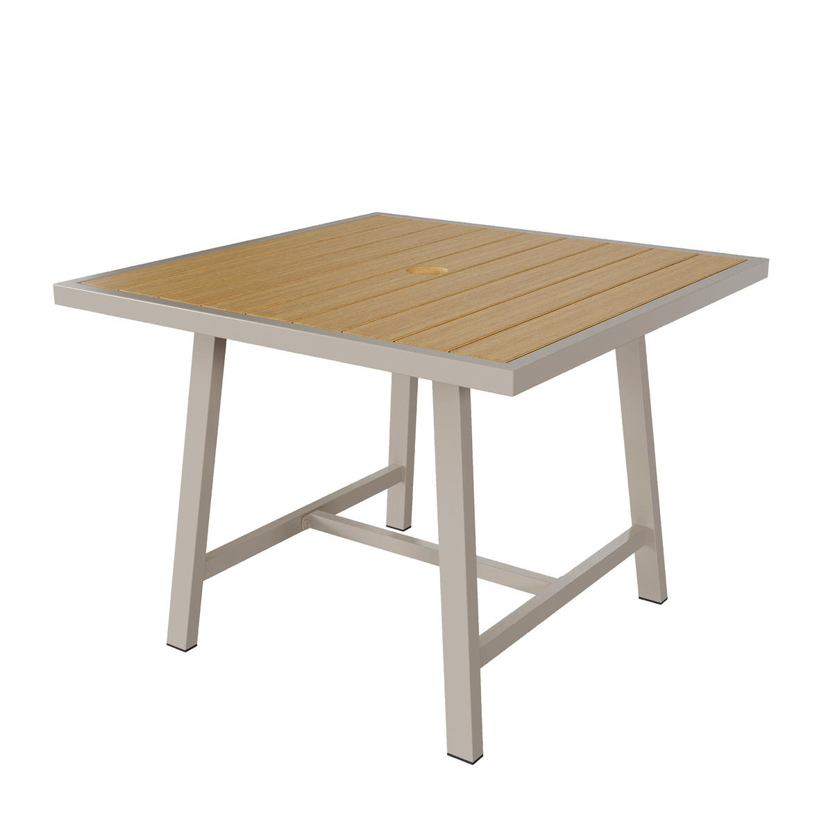 GARTENSETS aus Stahl in Beige mit Seilgeflecht-Design - Beige, Metall - Modfu