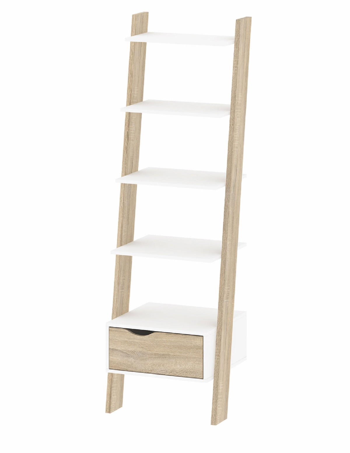 REGAL Weiß - Weiß, Holzwerkstoff (55/180/48cm) - ebuy24