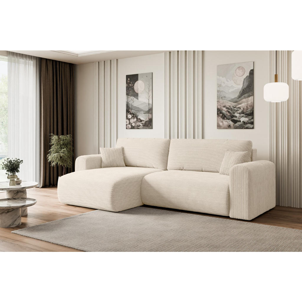 Thumbnail - Altdecor Ecksofa, Beige, Textil, 4-Sitzer, L-Form, 272x145 cm, Wohnzimmer, Sofas & Couches, Wohnlandschaften, Ecksofas