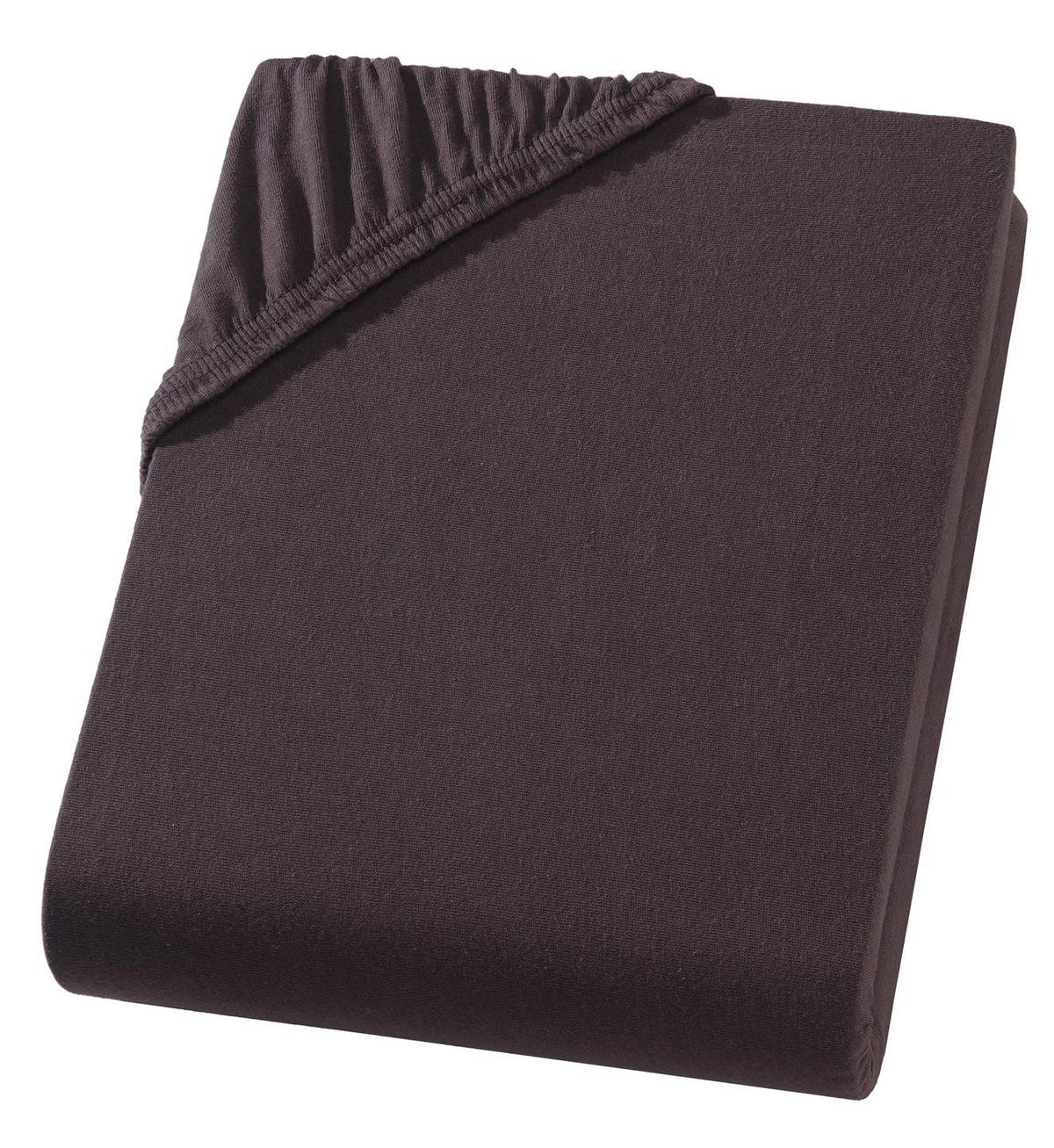 TOPPER-SPANNBETTLAKEN Jersey Bettlaken 200x200 cm Braun - Dunkelbraun, Textil (200/200cm) - Carpe Sonno