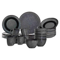 TAFELSERVICE Matera Anthrazit 30er Set - Anthrazit, Keramik (1/1/1cm) - Leonardo Living