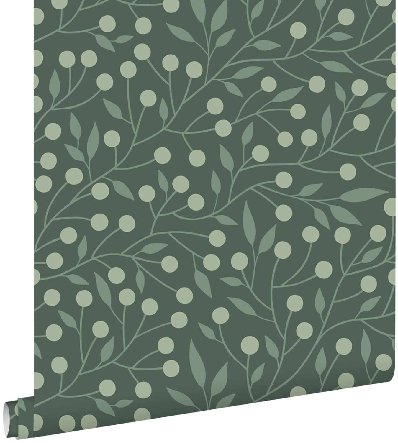 TAPETE Blumenmuster 50 x 900 cm - Grün, Papier (50/900cm) - ESTAhome