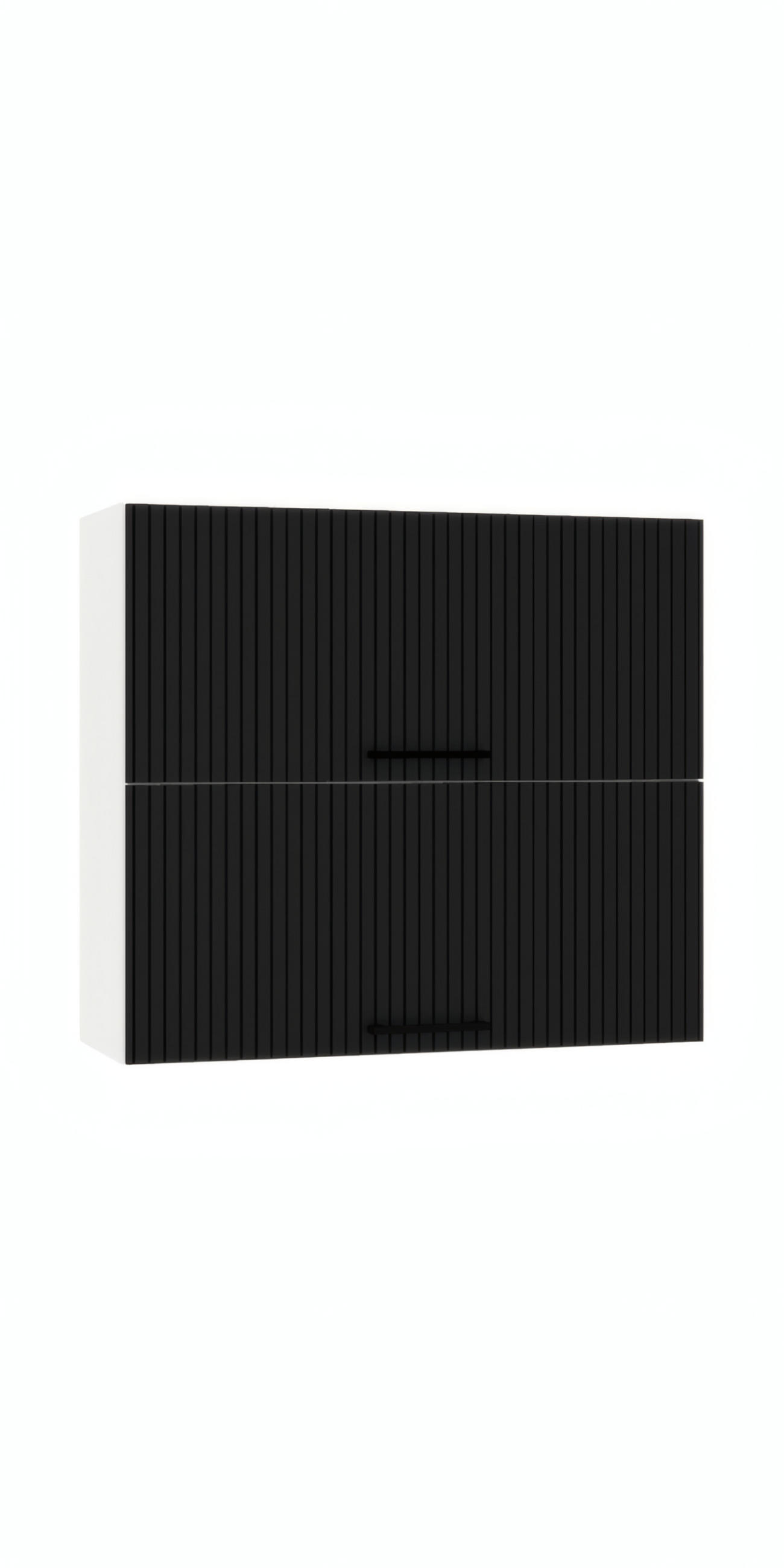 Royal24_Markt Hängeschrank Schwarz 80x72x30 cm