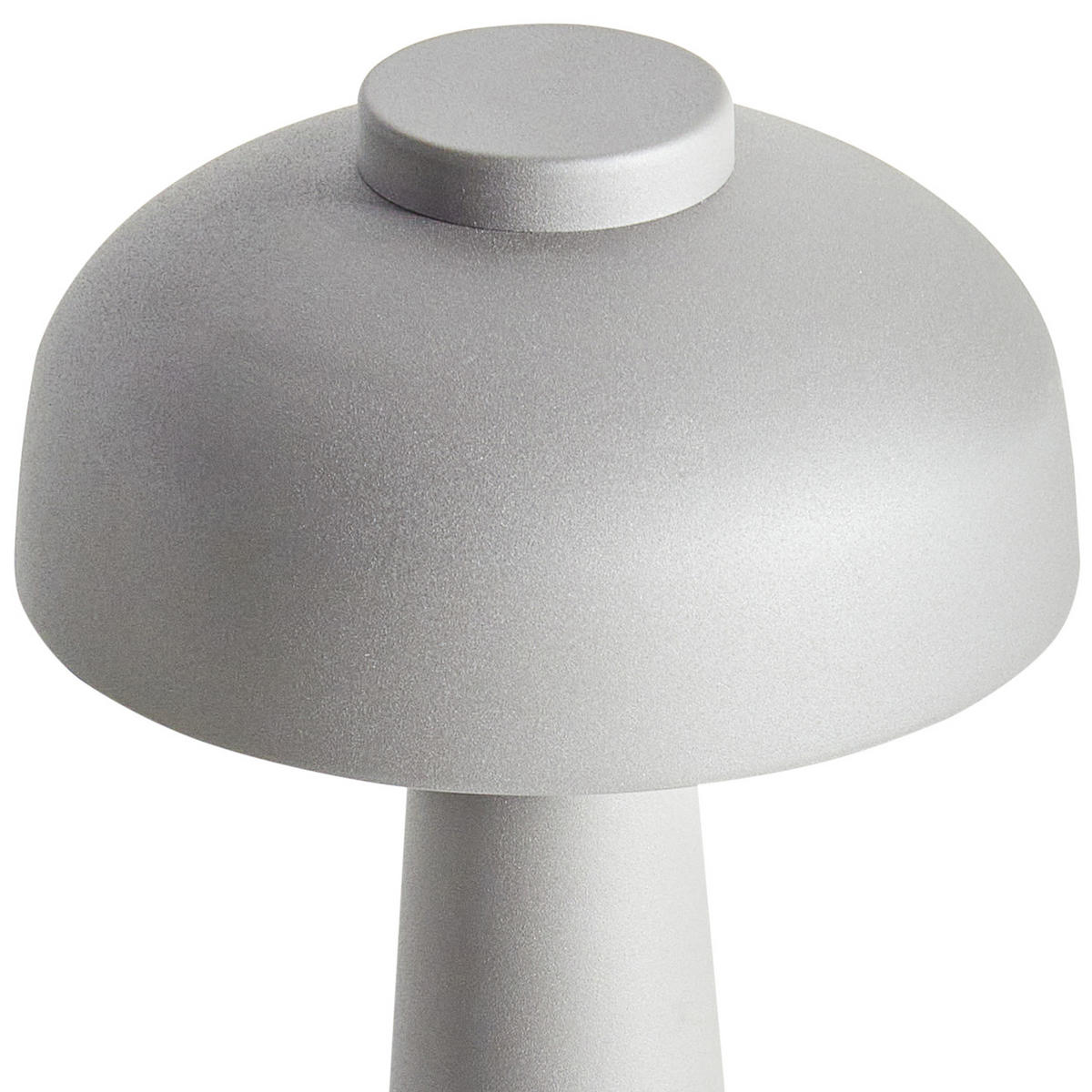 LED-TISCHLEUCHTE Grau/Weiß/Schwarz Agusan - Schwarz/Weiß, Metall (14/14/25cm) - Beliani